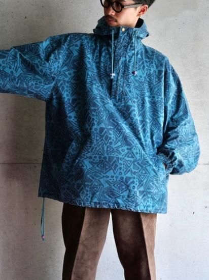 1980~90's Vintage L.L.Bean
Printed Light Canvas Anorak / FISH