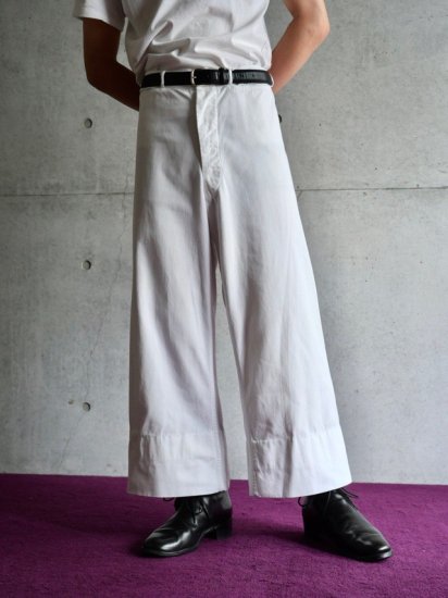 1940~50's U.S.NAVY Vintage Sailor Pants WHITE