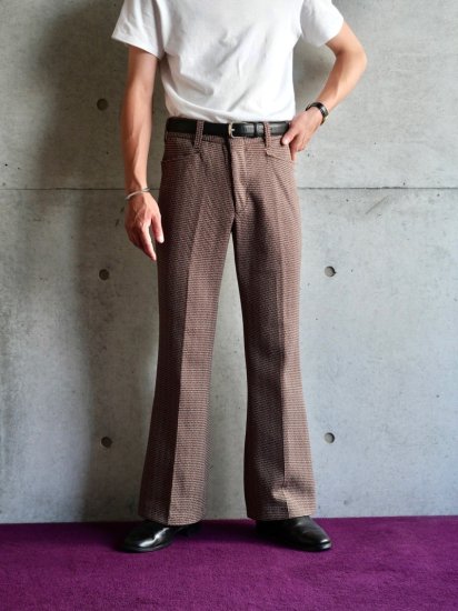 1970's Vintage Flare Pants
"Exclusive Imports" / OrangeBrownGray