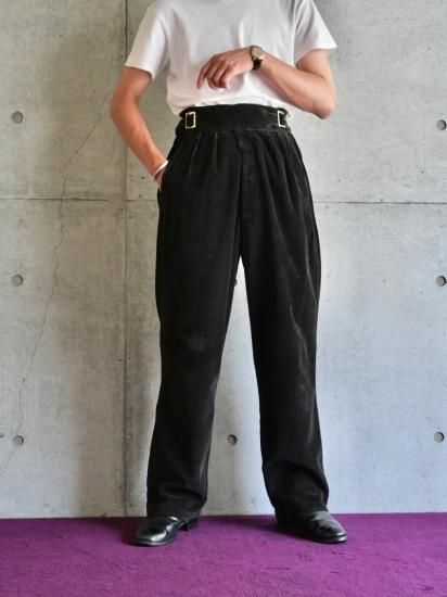 1980's Vintage Black Corduroy Gurkha Trousers