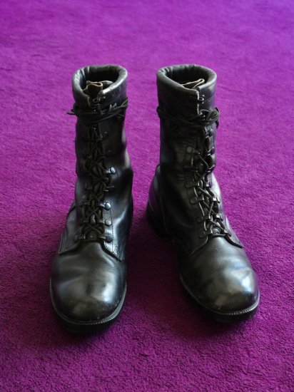 1980's Vintage U.S.Military Leather Jungle/Combat Boots
