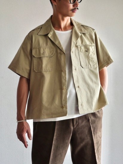 1960's~ Vintage U.S.Military Customized Work S/S Shirt