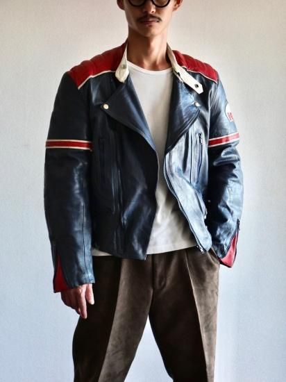 1980's Vintage UK Leather Riders "FIELD SHEER" / Made in England.