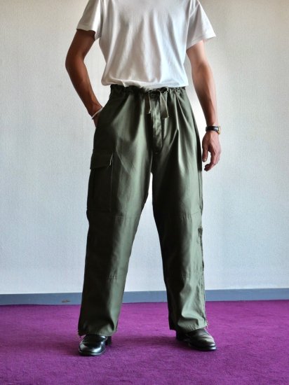 1990's Vintage Belgium Military M88 OverTrousers "Side Zip Remake"
