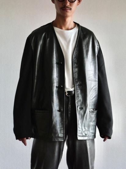 1990's Vintage Sheepskin&Knit Jacket / Made in England.