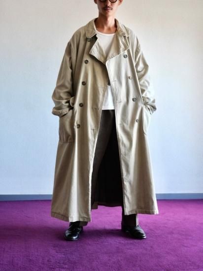 1980's Vintage Cotton Canvas Duster Trench Coat 1980's Vintage Cotton Canvas Duster Trench Coat