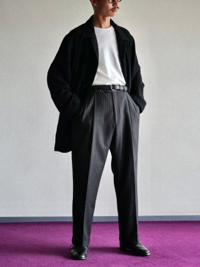 1980~90's Vintage Unknown Tailored Stripe Trousers 