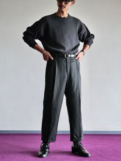 1980~90's Vintage Unknown Tailored Stripe Trousers 