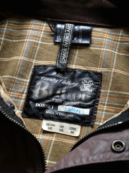 BRITTON BY BELSTAFF オイルドジャケット ヴィンテージ コート 1980~90's Britton (from BELSTAFF) DORSET model Waxed Cotton