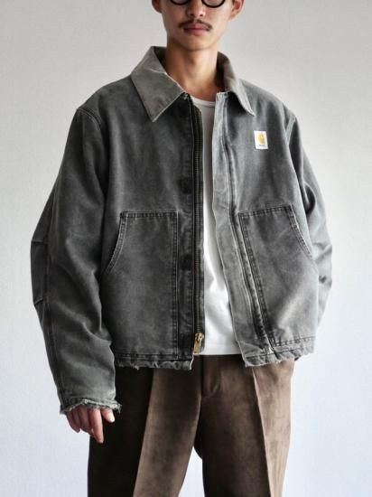 1990's Vintage Carhartt Worker's Duck Short Jacket / Stone