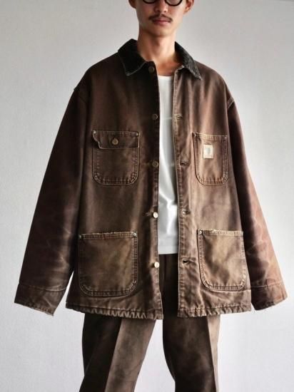 1990~00's Vintage Carhartt Worker's Duck Coverall / Chocolate