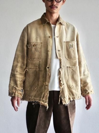 1970's Vintage Carhartt Hard Worker's Duck Coverall / Beige