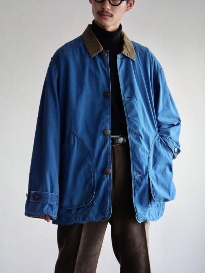 1990's Vintage J.CREW Hunting Jacet BLUE