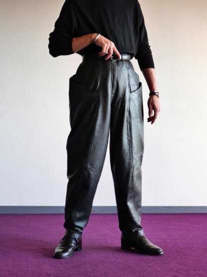 1980's Canadian Vintage Black Sheepskin Pants