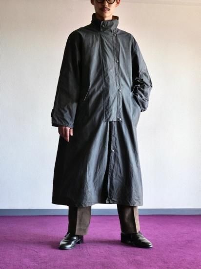 1980's Vintage DrizaBone by BELSTAFF Waxed Cotton Riding Coat / fade Black