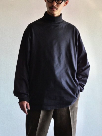 1990's Vintage "SaksFifthAveneu" Turtle-neck Shirt / Black