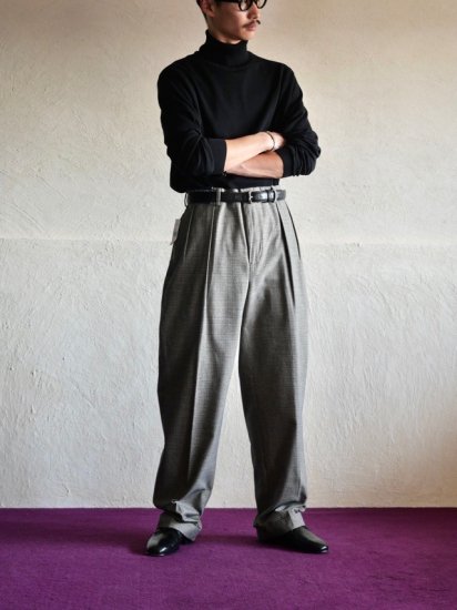 90's Deadstock RalphLauren "THE SIENA PANT" W80:C20 Flannel Trousers