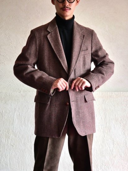 Vintage 1980's Evan-Picome Tweed Jacket / Made in USA
