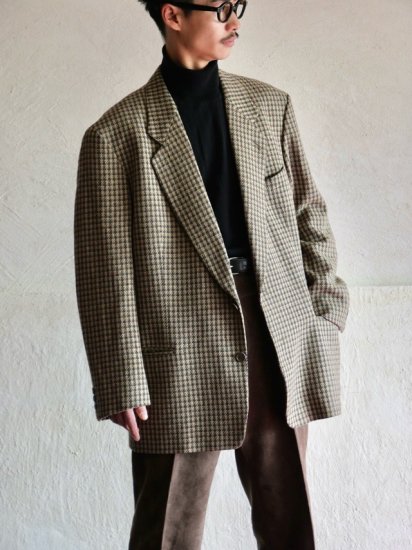 Vintage 1990's GIORGIO ARMANI Tweed Jacket / Made in Italy