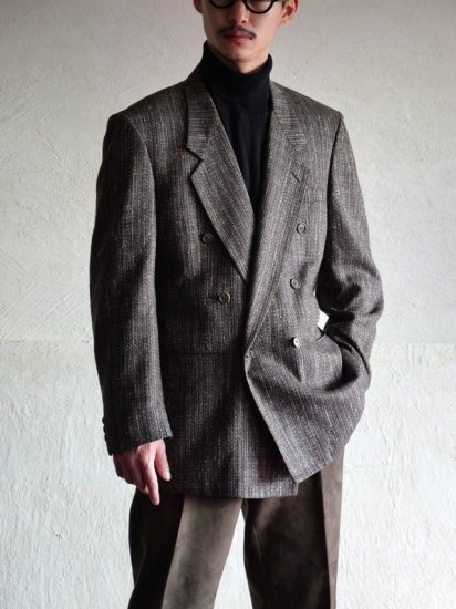 Vintage 1980's  DiBaroni Tweed Jacket / Made in Korea