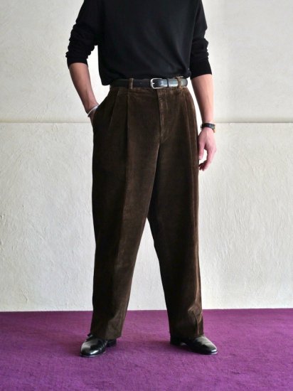 1980's "HOLT RENFREW" Corduroy Trousers / Made in Canada.