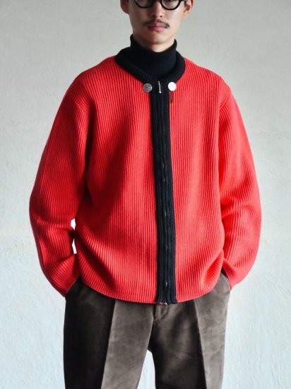 1960's Tyrolean Zip-up Knit / Made in Bavaria.