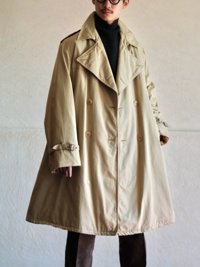1980's BrooksBrothers Cotton Trench Coat
