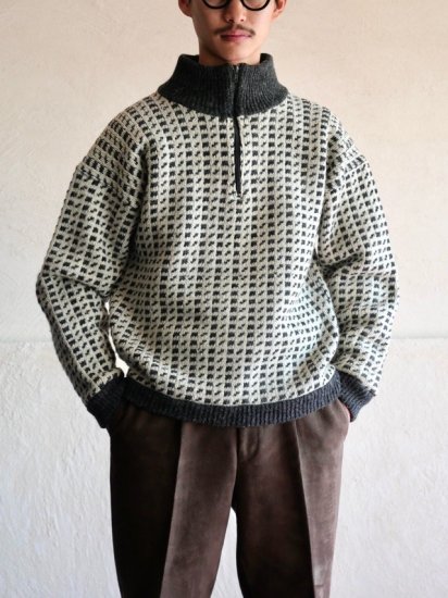 1980's DEVOLD Half-zip Norwegian Sweater