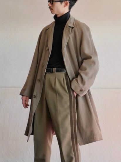 1950's UK Vintage Cavalry-twill Wool Coat