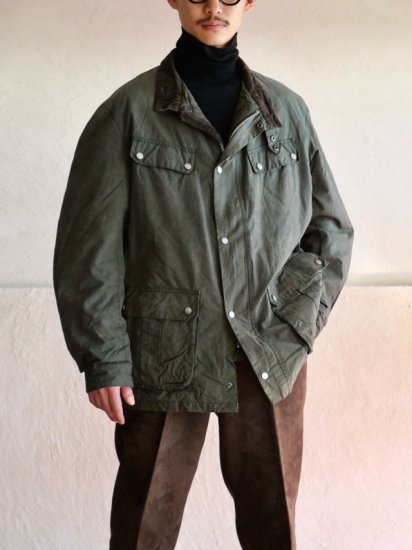 2012A/W Barbour DUKE-INTERNATIONAL
"Olive Color" / Waxed Cotton & Quilt Lining