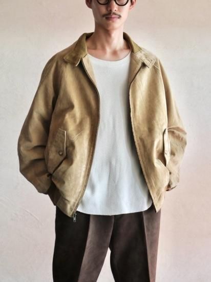 1990's~ ORVIS Pig-Suede Harrington Jacket - Vintage & Archive
