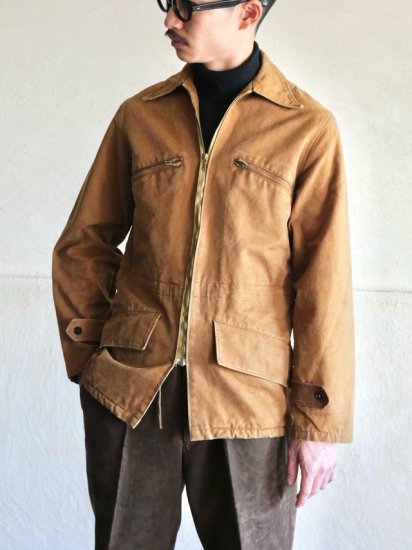 1950's French Vintage Canvas&Wool Work JKT