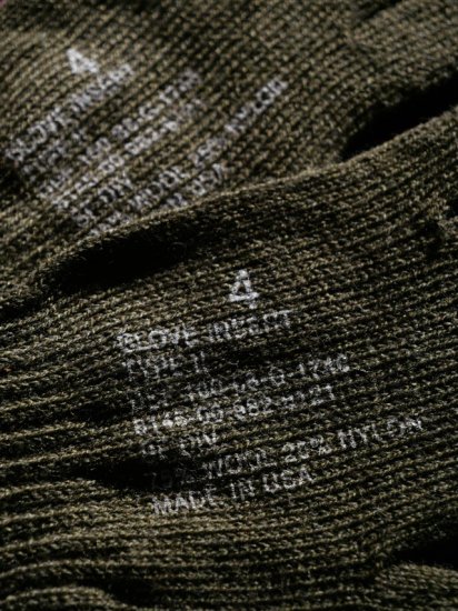 Deadstock 1980's U.S.Military Printed Wool Glovesize 4