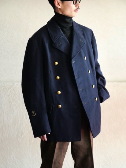 1940's Swedish Marine Wool Pea-coat