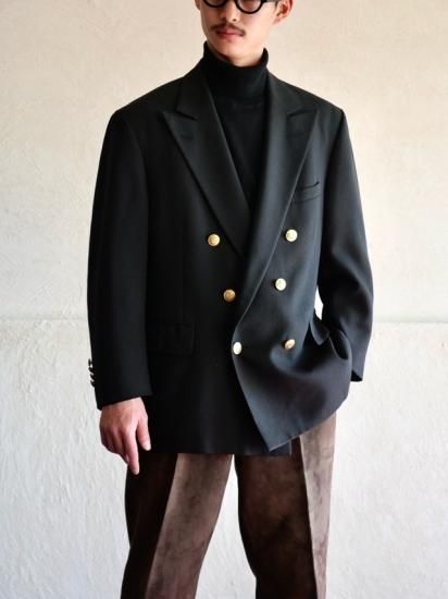 1980's CHAPS RALPHLAUREN Black Blazer