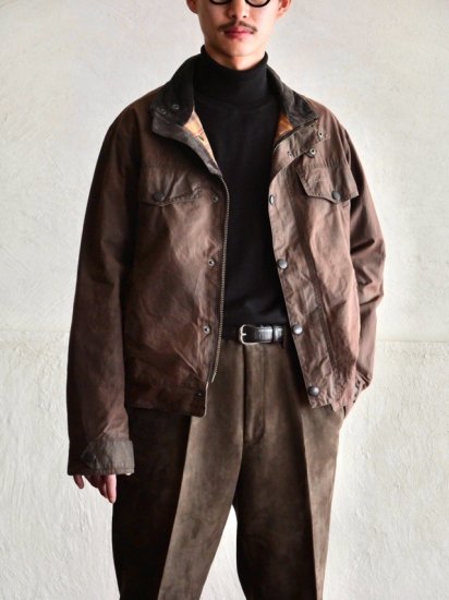 2002's Vintage Barbour DROVER Rustic Brown / Made in England.
