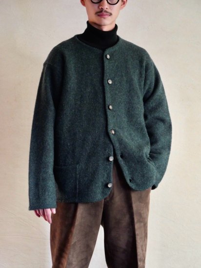 1990's BENETTON Shetland Wool Knit Cardigan