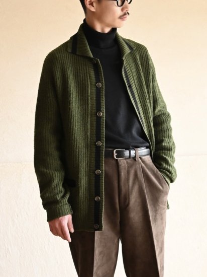 1960~70's Vintage RUGBY Lined Knit Cardigan