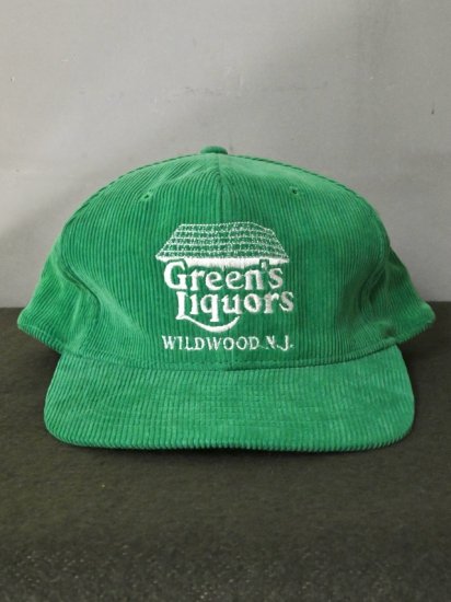 Vintage Corduroy Cap "Greemn's Liquors"