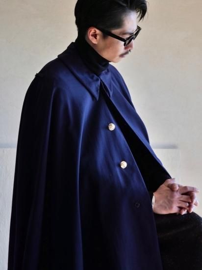 1960~70's RAF Wool Gabardine Cape / Navy