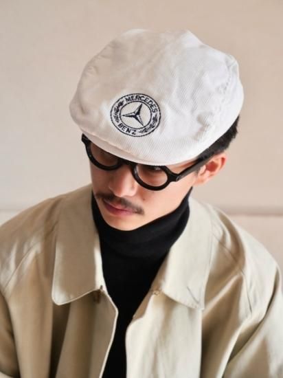 Vintage  Corduroy Hunting Cap "MERCEDES BENZ"