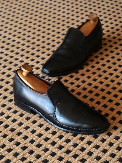 1980's DACKS Vintage COBRA-VAMP Shoes, BK
Imported Calf / Hand Sewn Vamps / Made in Canada.