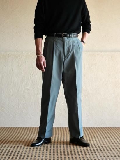 1980~90's Canadian Maker's Trousers
MOORES, Smoky-Green