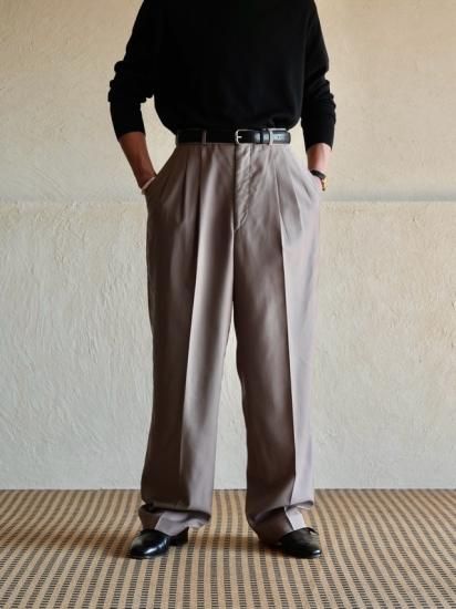 1970~80's Canadian Maker's Trousers LOU MYLES, Gerige color