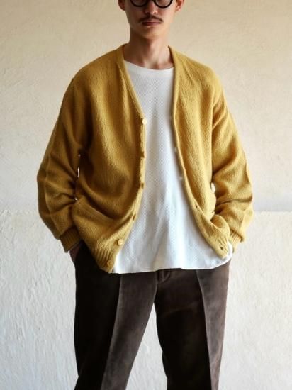 1960~70's Simpsons Orlon Knit Cardigan, Mustard