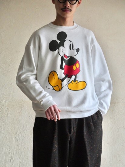 &#127482;&#127480;1980~90's Vintage Mickey Mouse Sweat Shirt