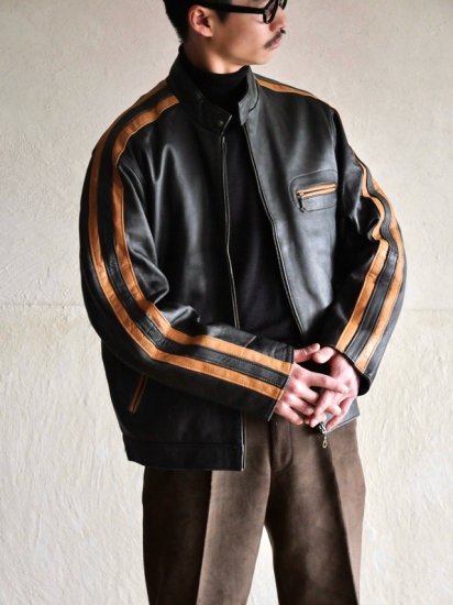 1990's French? Vintage Sheep-Leather Jacket