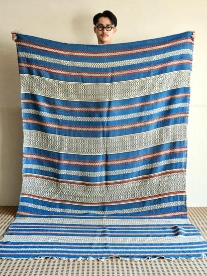 Vintage Geometric Border Wool Rag