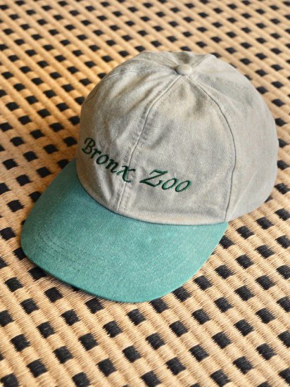 Vintage Cap / "Bronx Zoo" / Beige & Green