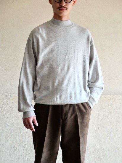 1990~00's MODANGO High-gauge Mockneck Knit Grey